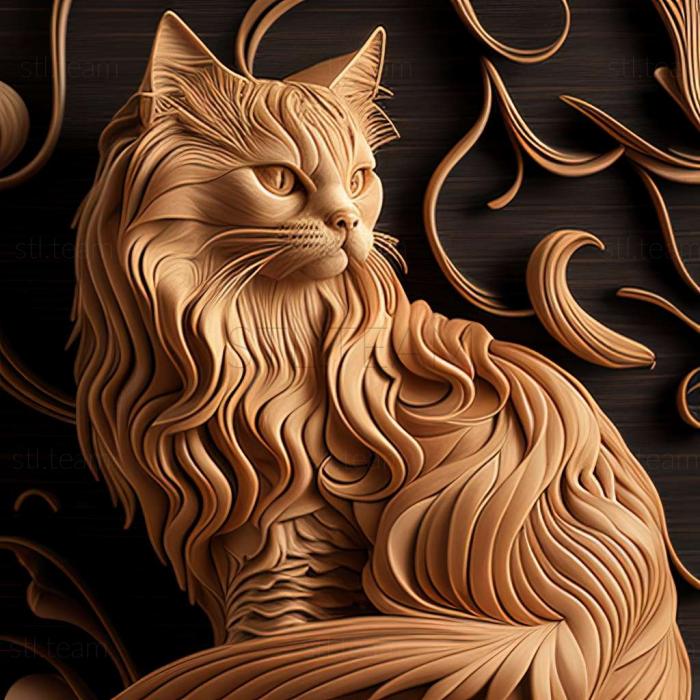 Oriental Longhair cat